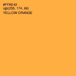 #FFAE42 - Yellow Orange Color Image